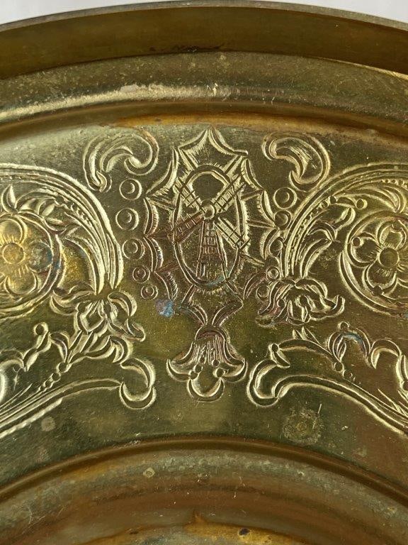 Etched Brass Serving Tray - 4