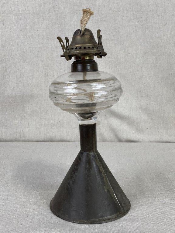 19th Century Make Do Oil Lamp - 8