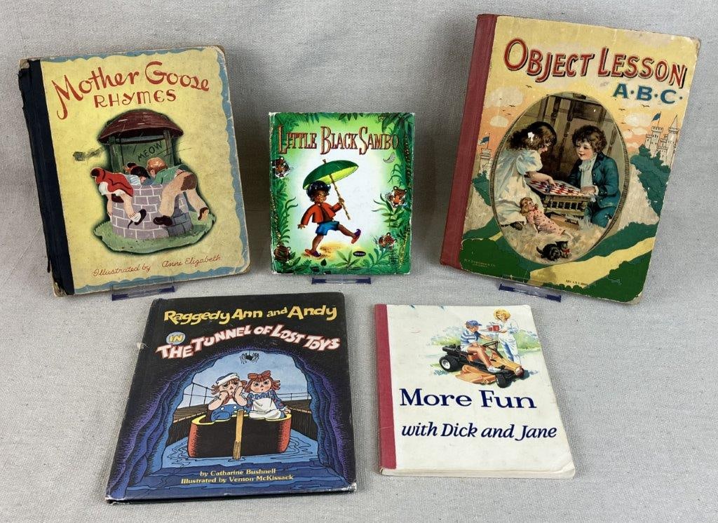 Five Childrens Books Including Little Black Sambo and More Fun with Dick and Jane (1 of 6)