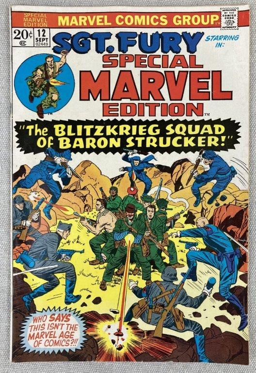 Marvel Comics Combat Kelly #2 and Four Issues of Sgt. Fury - 7