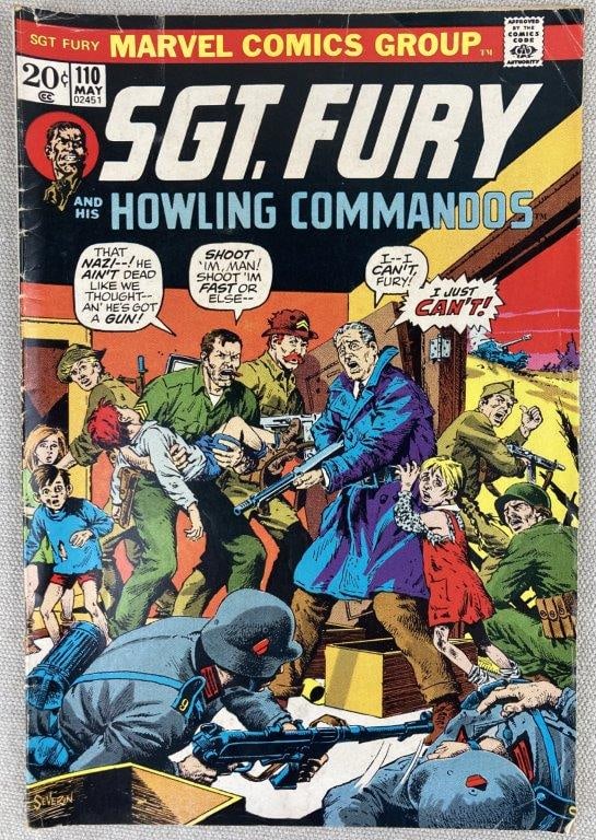 Marvel Comics Combat Kelly #2 and Four Issues of Sgt. Fury - 9