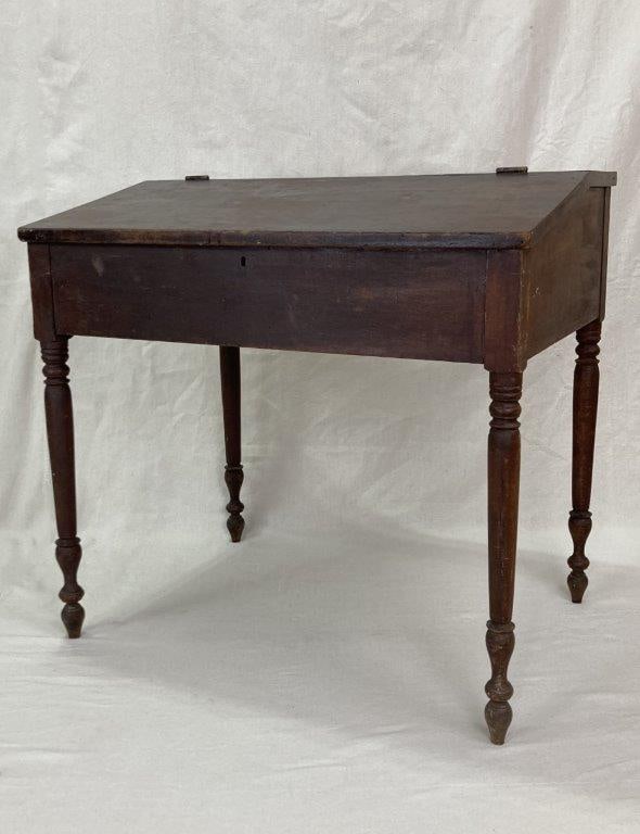 19th Century Walnut Slant Top Writing Desk (1 of 5)