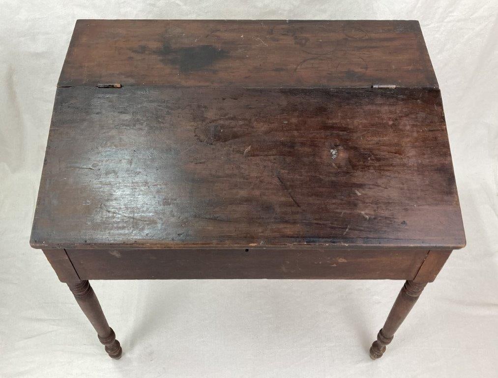 19th Century Walnut Slant Top Writing Desk - 2