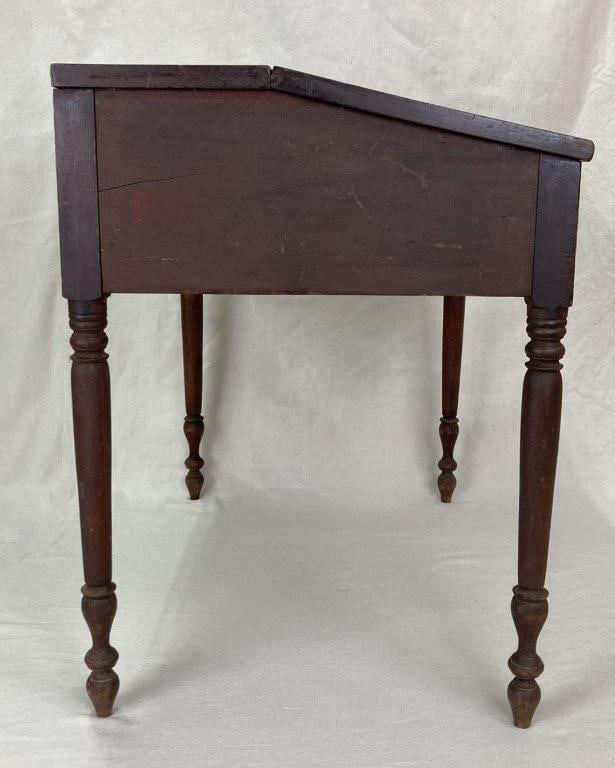 19th Century Walnut Slant Top Writing Desk - 4