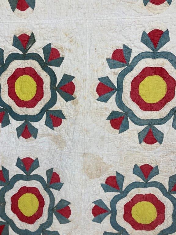 Rose Pattern Quilt - 3