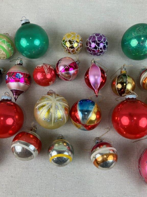 Vintage and Antique Hand Decorated Christmas Ornaments - 3