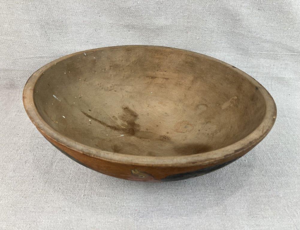 Polychromed Dough Bowl - 2