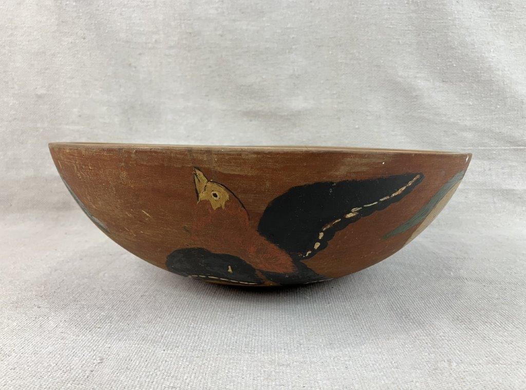 Polychromed Dough Bowl - 3