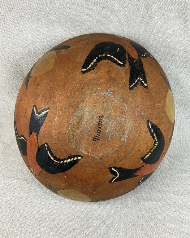 Polychromed Dough Bowl - 5