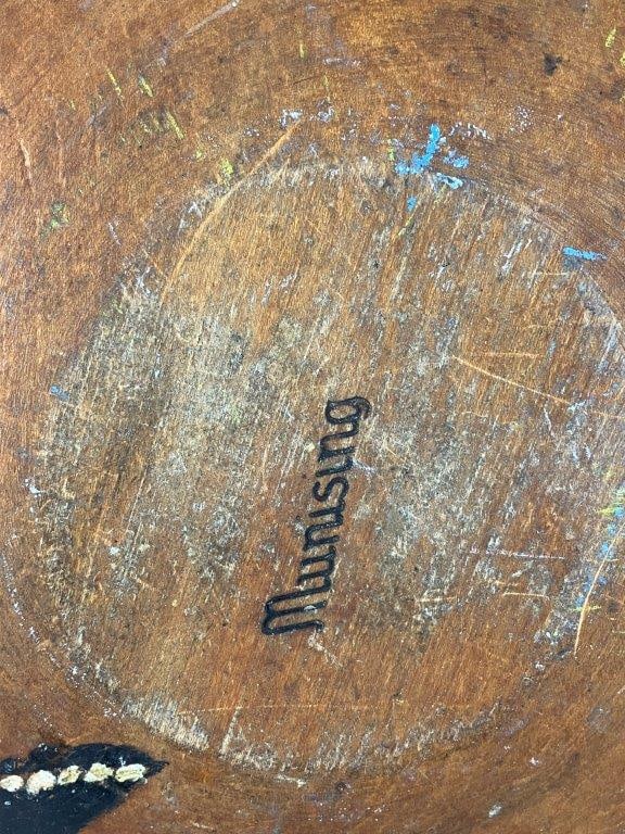Polychromed Dough Bowl - 6