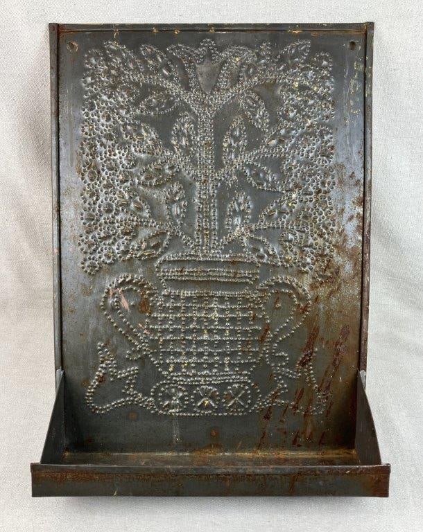 Punched Tin Rolling Pin Rack - 4
