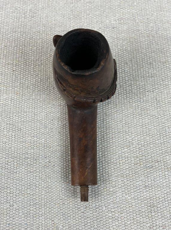 Folk Art Alligator Pipe - 5