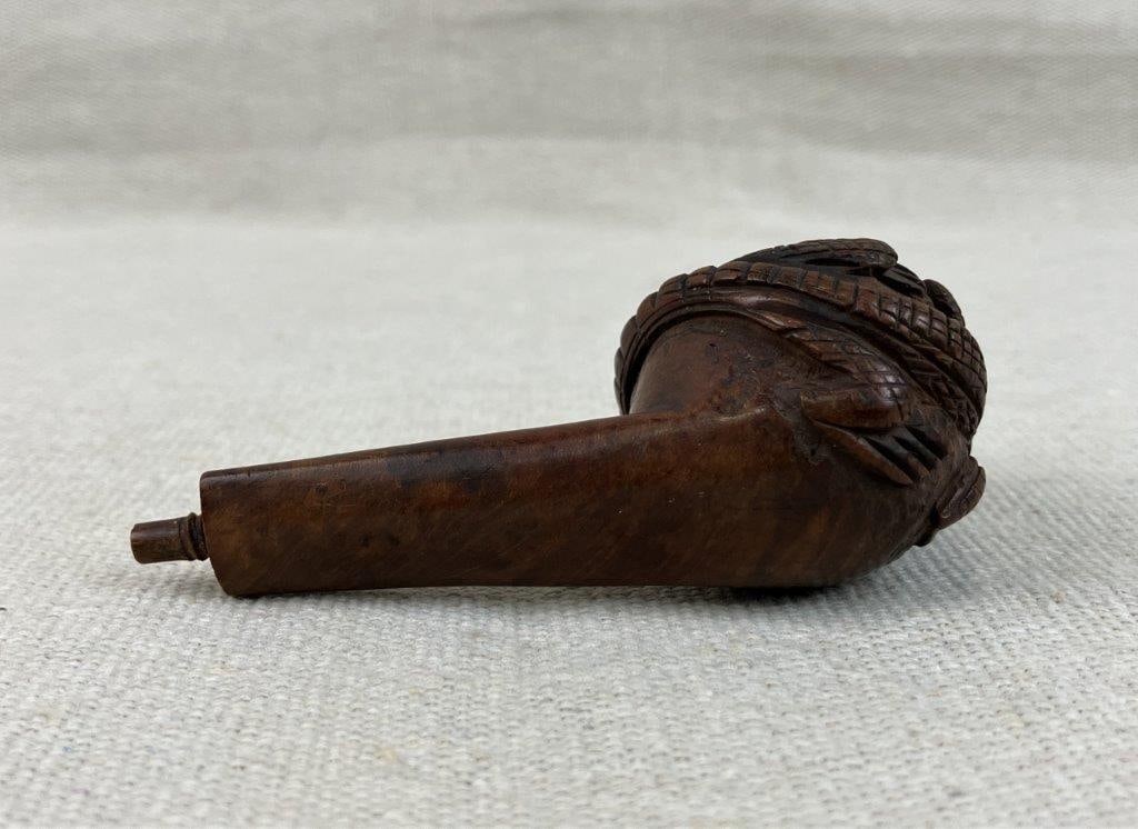 Folk Art Alligator Pipe - 6