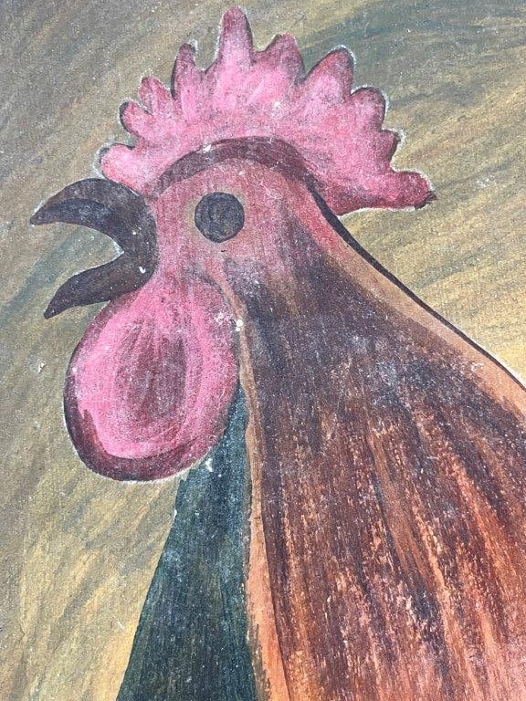 Folk Art Rooster Painting - 2