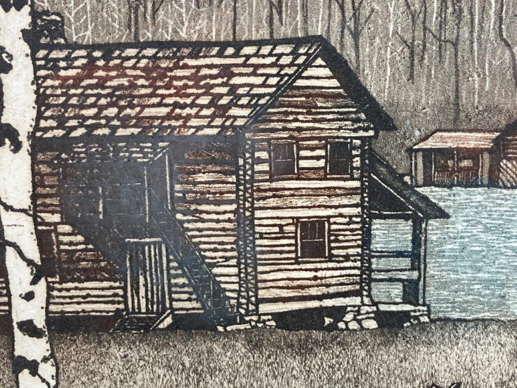 Polly Chase Country Landscape Etching - 3