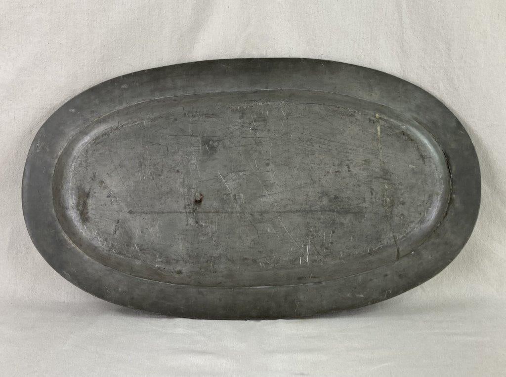 Large Pewter Platter - 3