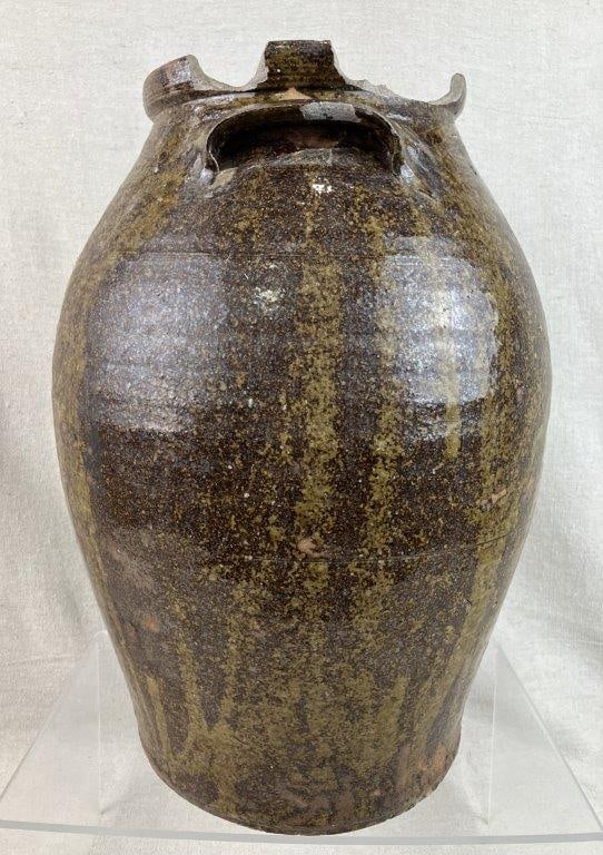 Southern Alkaline Glaze Storage Jar - 10