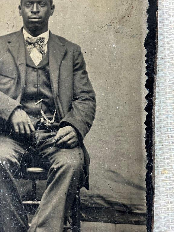 Black Americana Portrait Tintype - 5