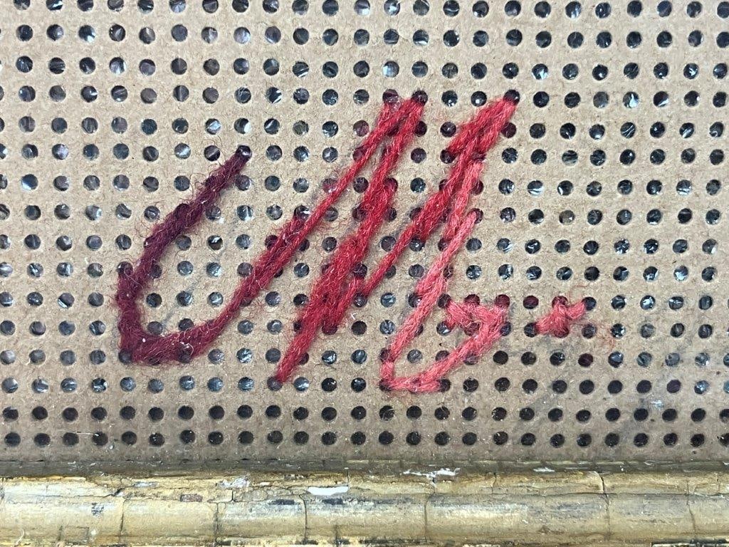 Motto Needlepoint in Criss-Cross Frame - 4