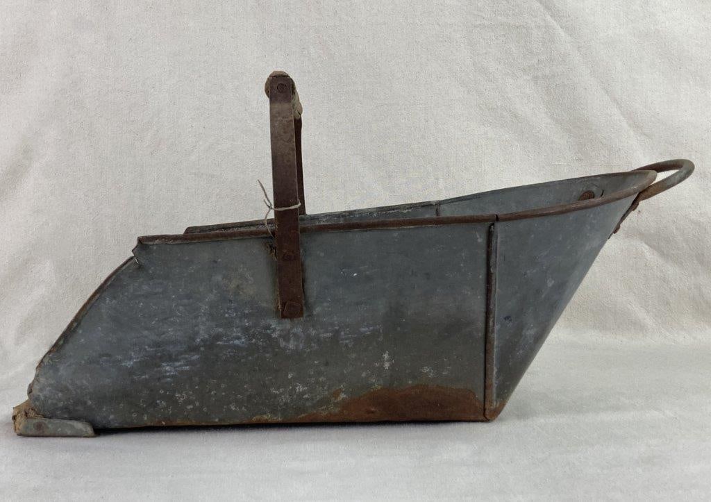 Primitive Aluminum Coal Scuttle - 3