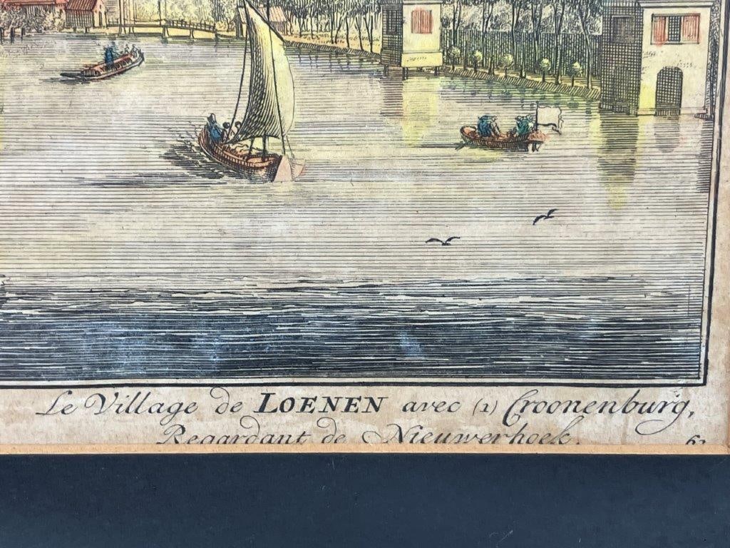 Netherlandish Hand-Colored Engraving with a View of Croneburgh Castle - 3