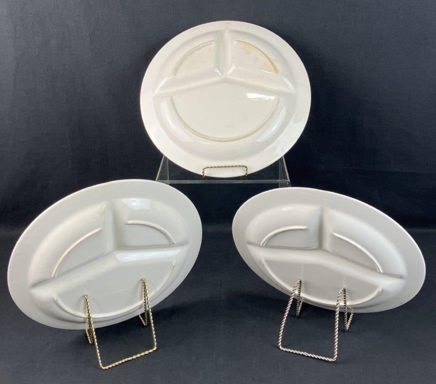 Mid Century Modern Fred Roberts Divided Grill Plates, 1950s - 3