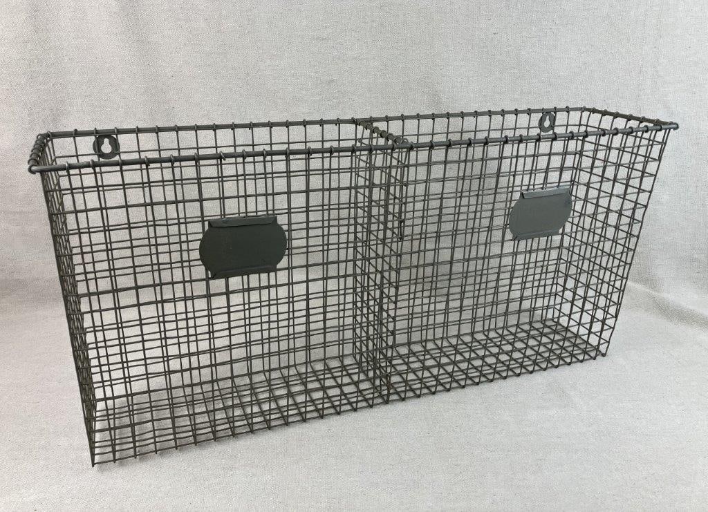 Aluminum Wire Wall Mount Storage Basket (1 of 4)