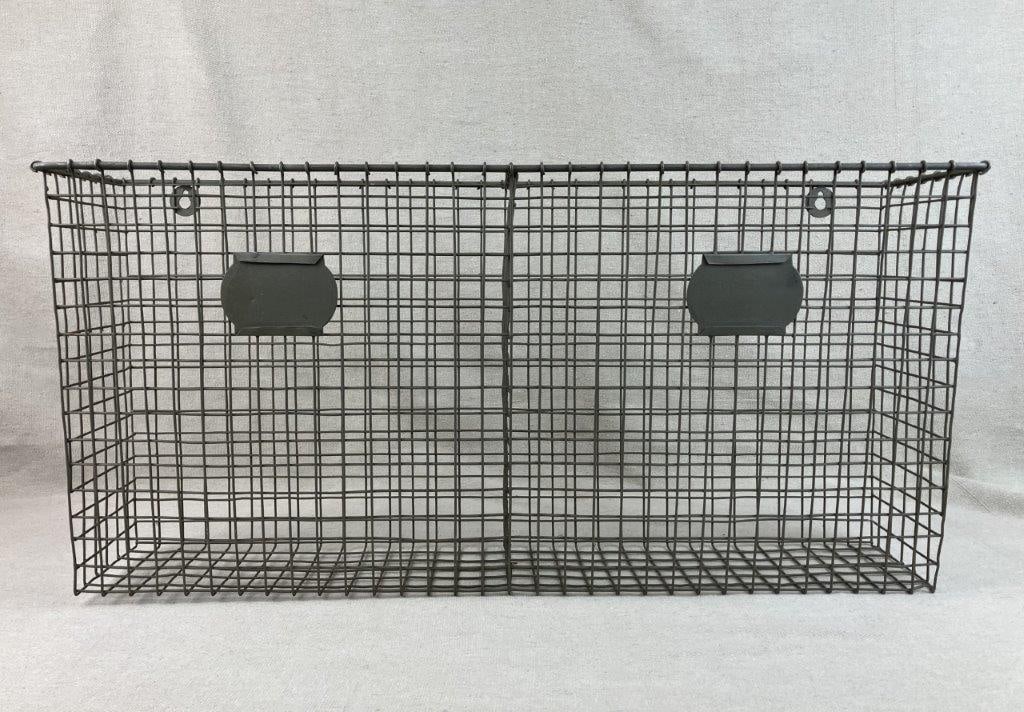 Aluminum Wire Wall Mount Storage Basket - 2