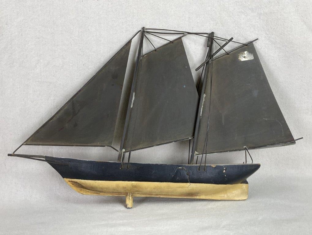 Folk Art Sailboat - 3