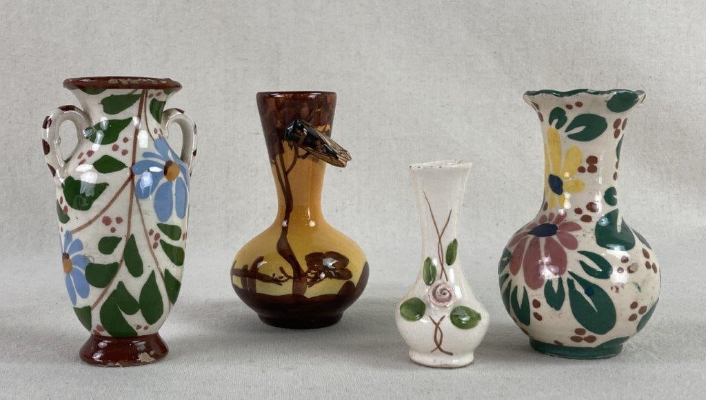 Four Small Art Pottery Vases (1 of 5)
