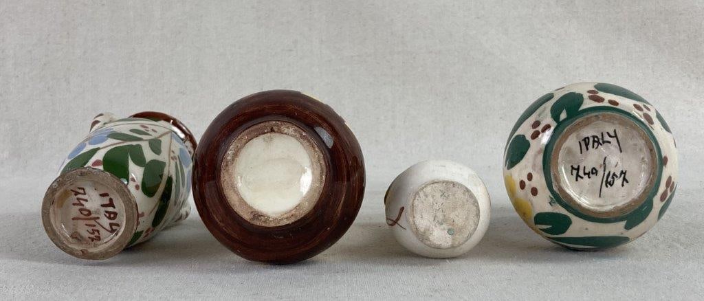 Four Small Art Pottery Vases - 5