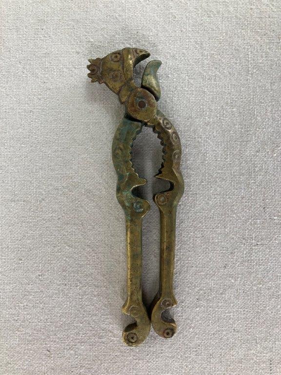 Brass Rooster Nutcracker and Snaffle Bit - 2