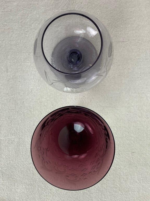Etched Glass Drinking Vessels - 2
