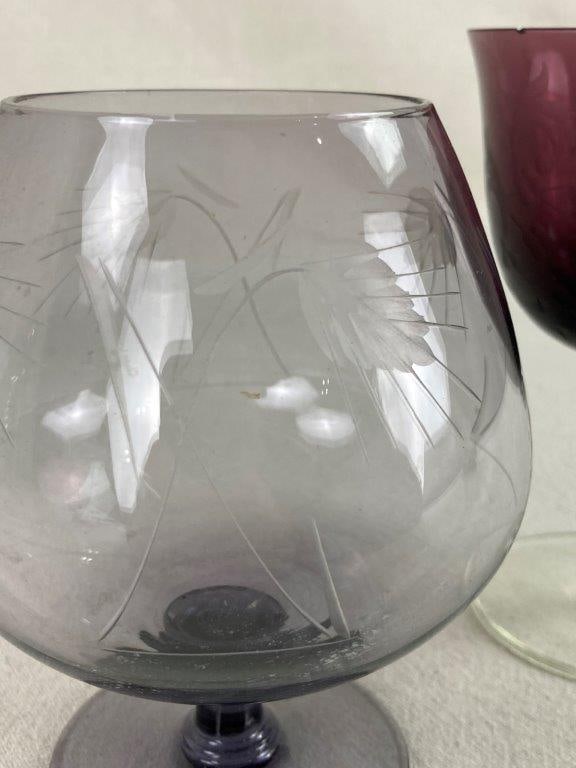 Etched Glass Drinking Vessels - 3