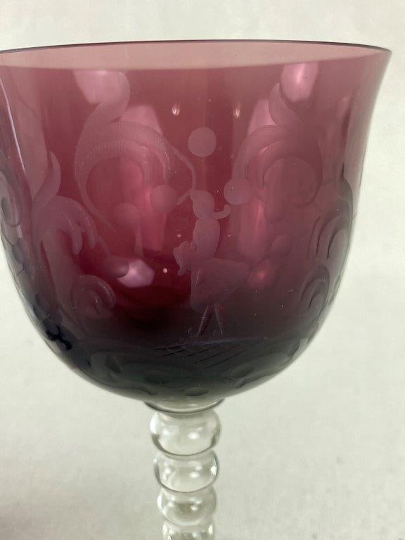 Etched Glass Drinking Vessels - 4