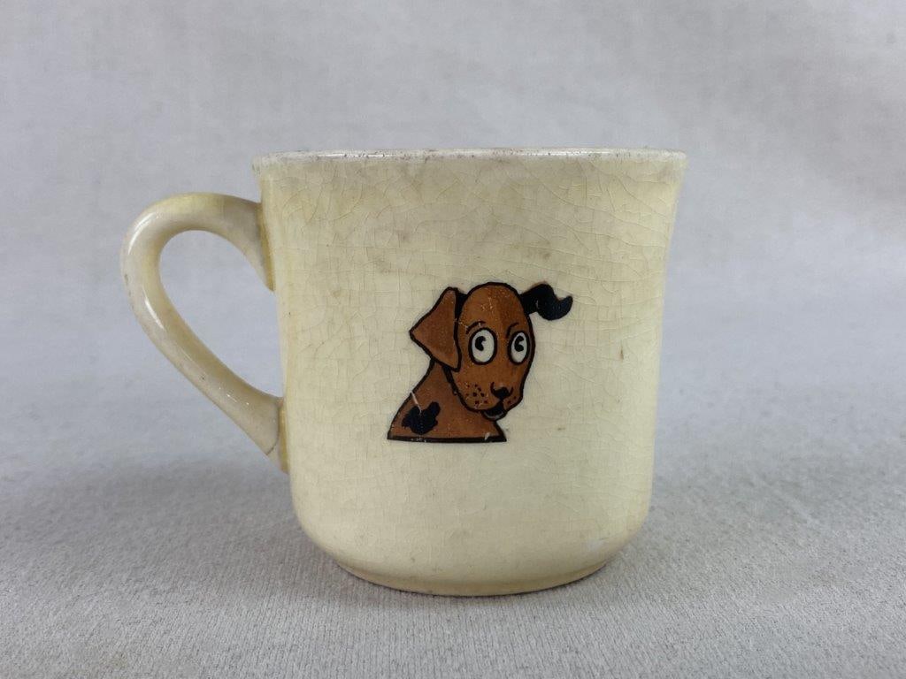 Rabbit and Dog Porcelain Tea Cup with Marbles - 3