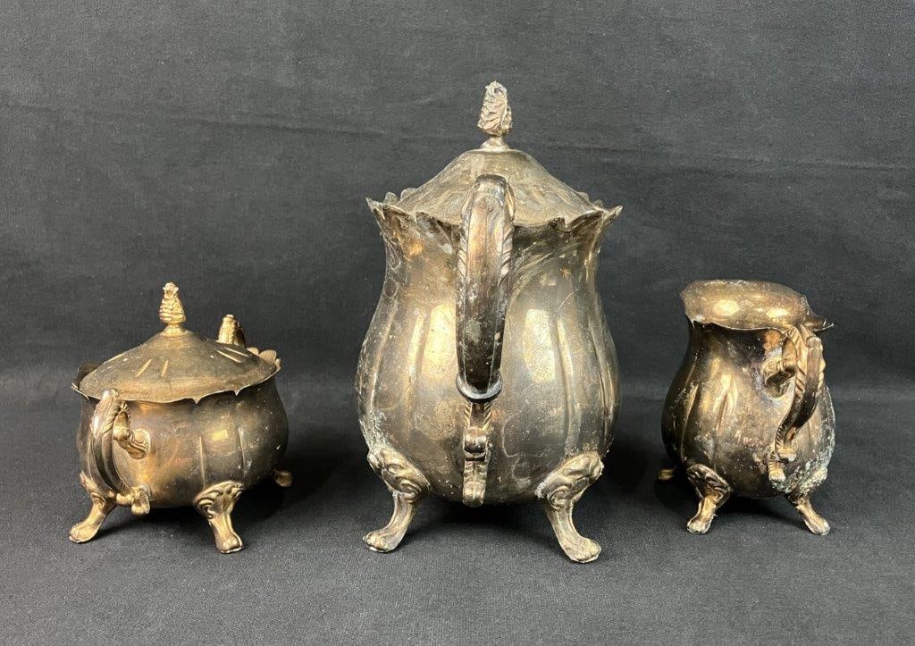 Silverplate Tea Set - 4