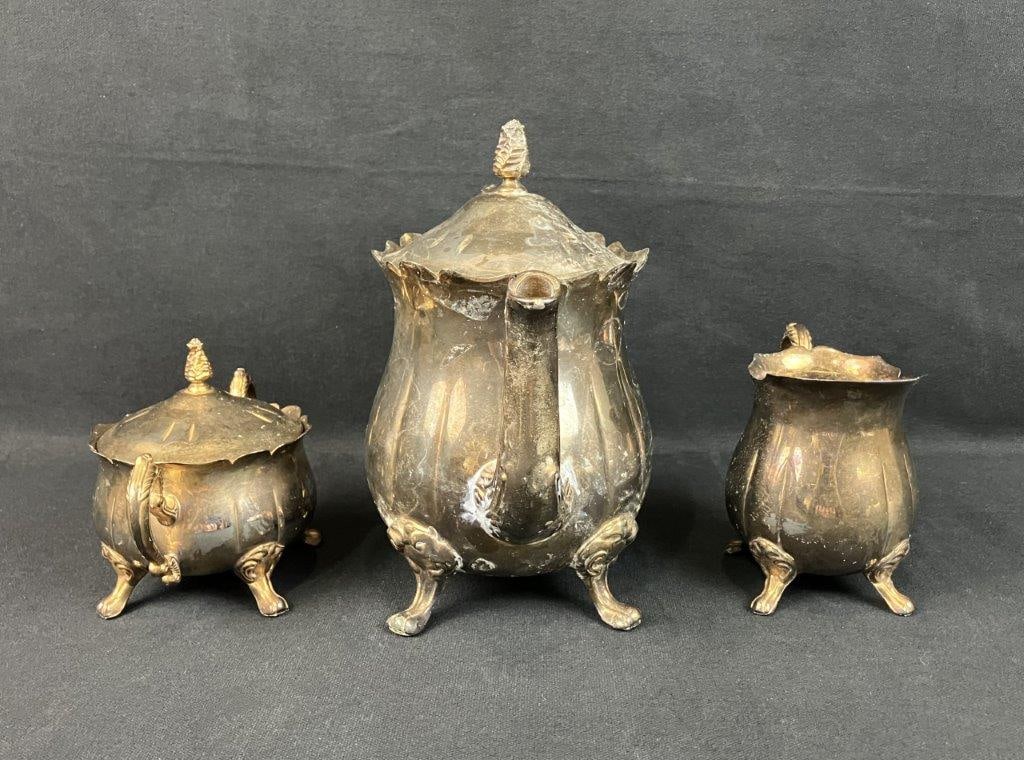 Silverplate Tea Set - 7
