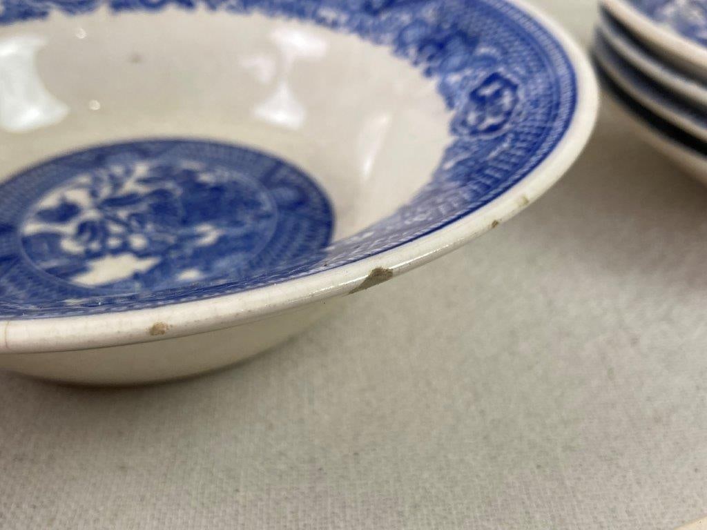 Blue Willow China Lot - 6