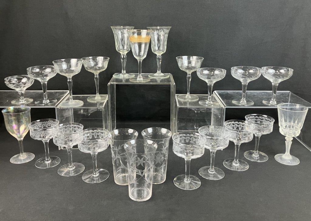 Assortment of Crystal Glasses (1 of 9)