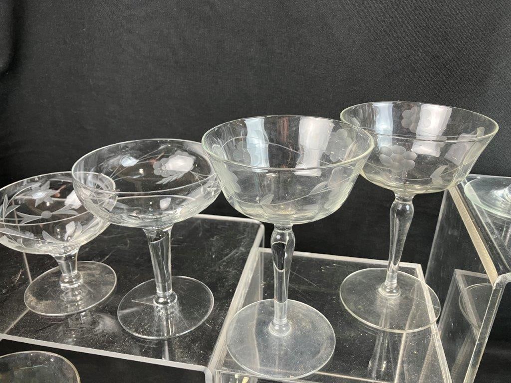 Assortment of Crystal Glasses - 6