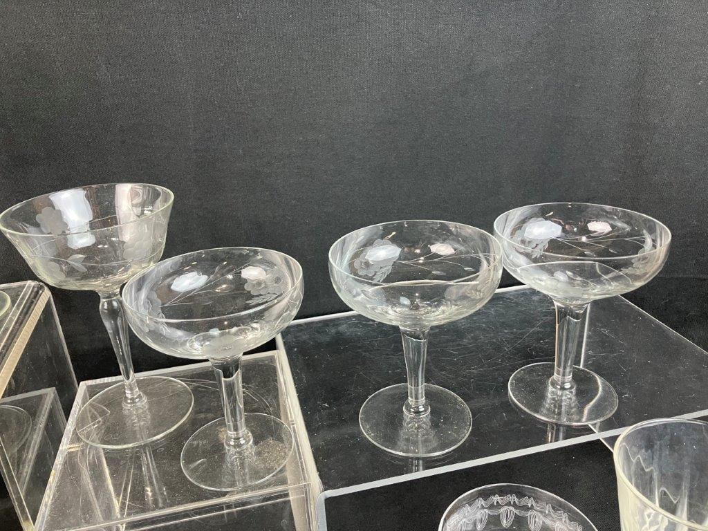 Assortment of Crystal Glasses - 7