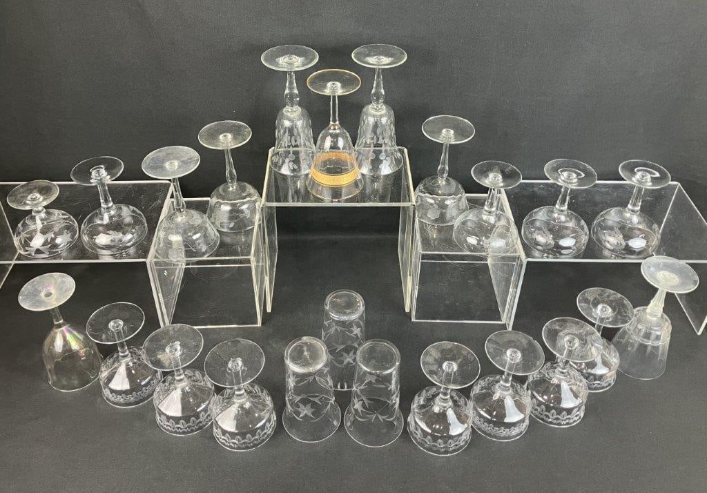 Assortment of Crystal Glasses - 8