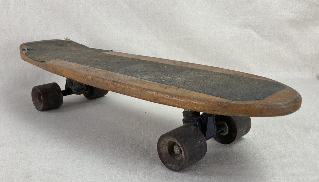 Mid-Century Wood Skateboard (1 of 4)