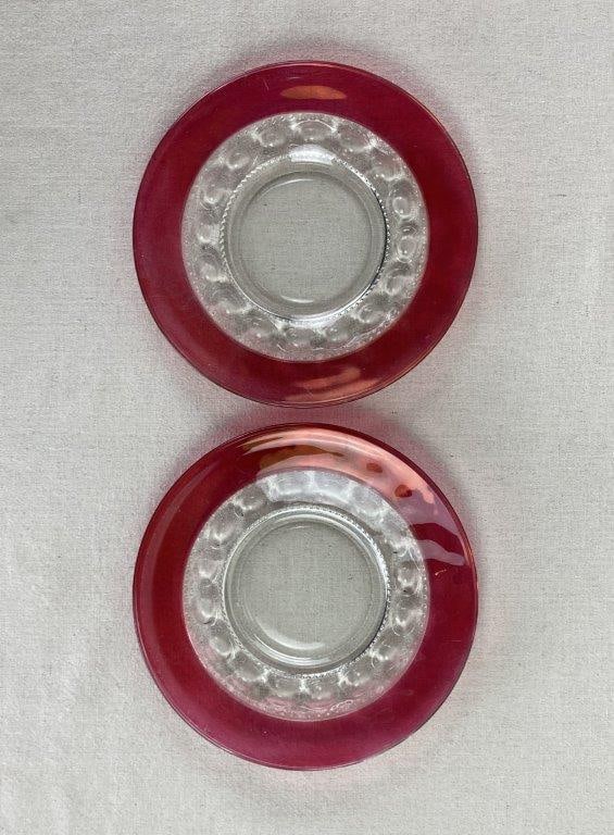 Red King's Crown Dish Lot - 6