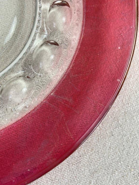 Red King's Crown Dish Lot - 7
