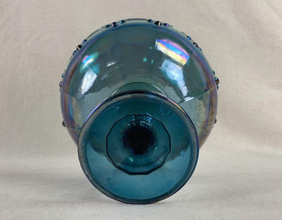 Carnival Glass Compote and Covered Dish - 4