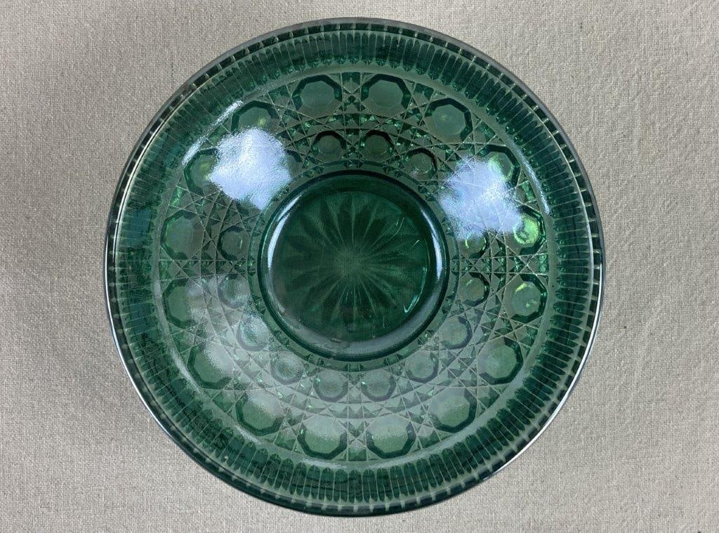Carnival Glass Compote and Covered Dish - 6