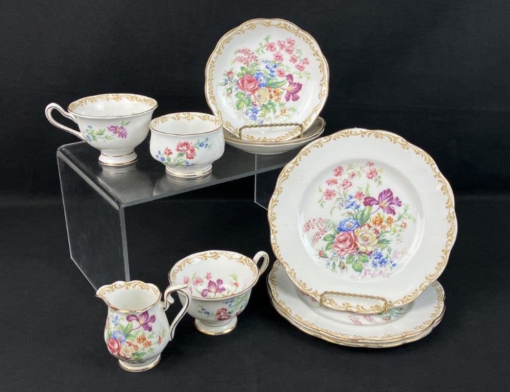 Ten Pieces of Royal Albert Nosegay Decorated China (1 of 9)