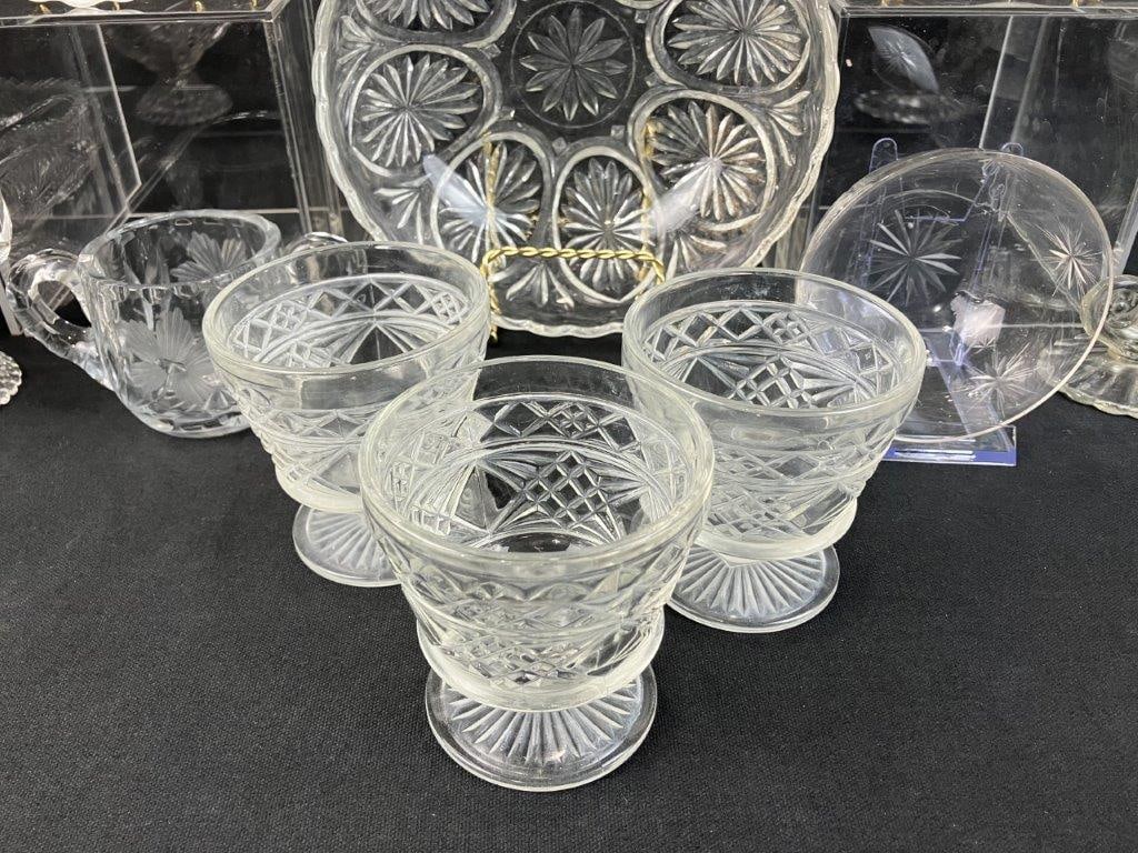 Pressed Glass Assortment - 6